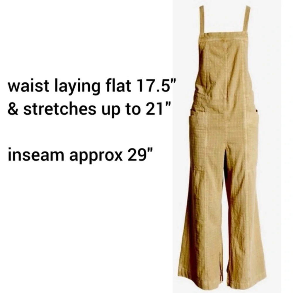 NWT Free People Savannah Wide Leg Overalls Brand New w/Tag & In Orig Package - Picture 5 of 13